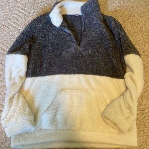Teddy half zip up